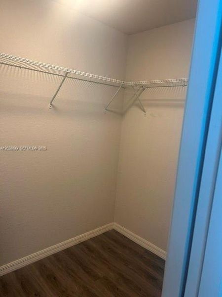 walk-in closet in master