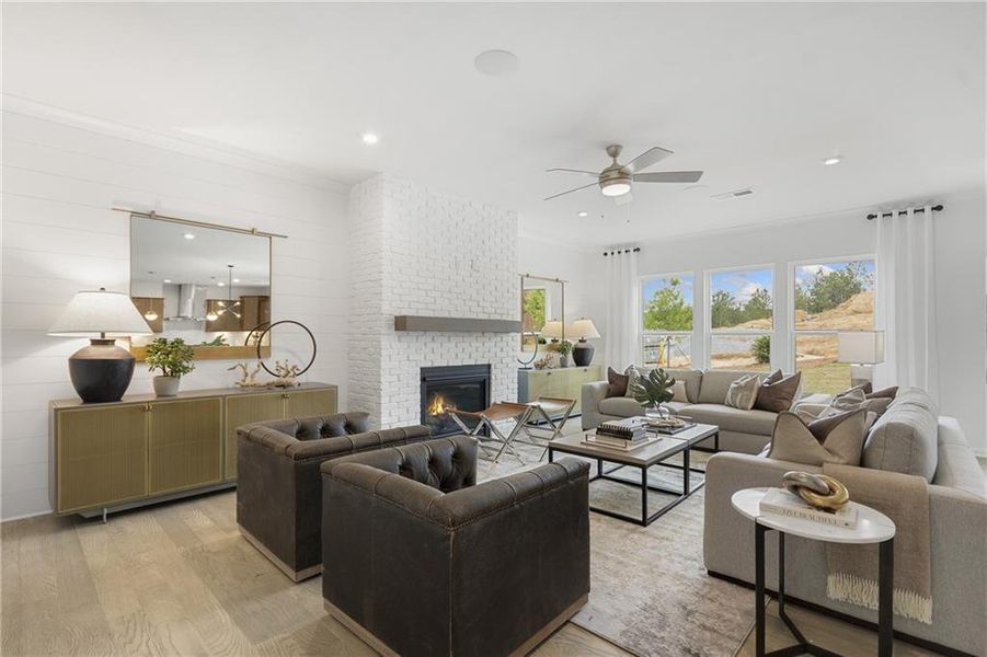 Furnished interior view inside a new home in Sierra Creek, Hoschton (Image 16).