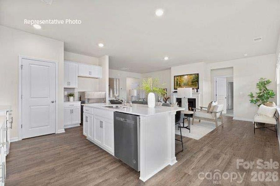 Furnished interior view inside a new home in Shepherd's Farm, Mooresville (Image 6).
