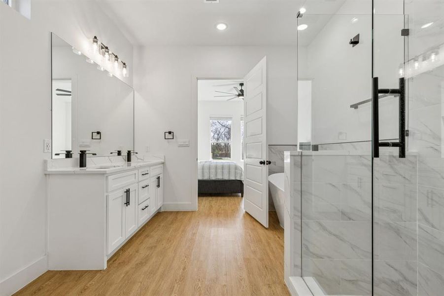 Furnished interior view inside a new home in , Dallas (Image 5).