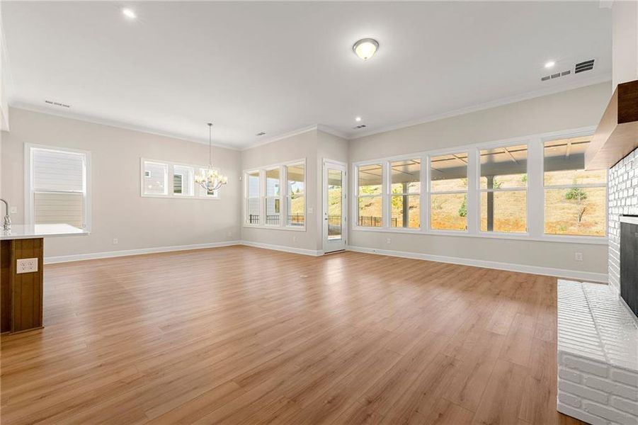 Spacious, unfurnished interior of a new home in Cresswind Georgia at Twin Lakes, Hoschton (Image 18).