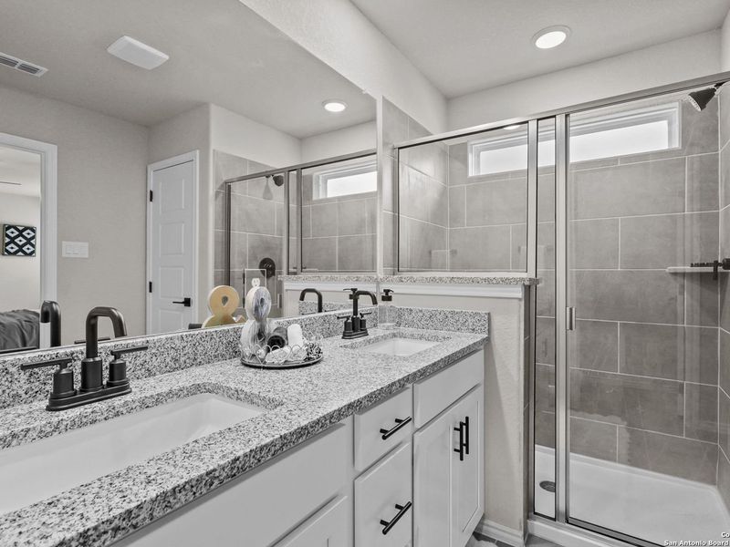 Furnished interior view inside a new home in Cedar Heights, San Antonio (Image 20). Furnished interior view inside a new home in Cedar Heights, San Antonio (Image 20).