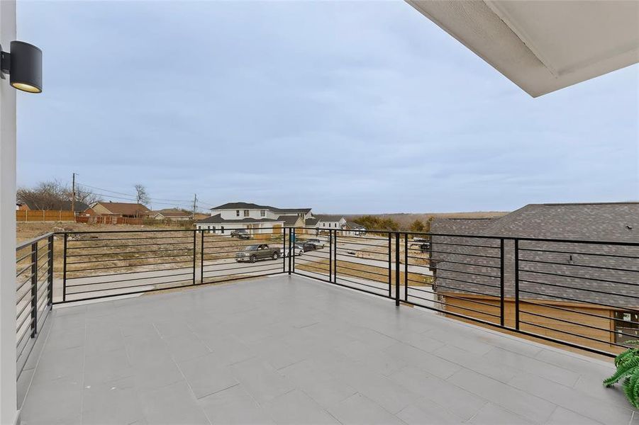 Balcony with a spectacular view of Downtown Dallas Balcony with a spectacular view of Downtown Dallas