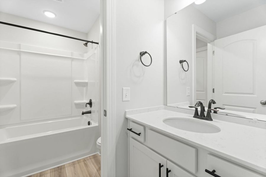 Furnished interior view inside a new home in Hopewell Garden, Winston-Salem (Image 13). Furnished interior view inside a new home in Hopewell Garden, Winston-Salem (Image 13).