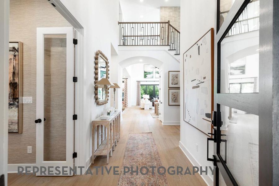 Furnished interior view inside a new home in Santa Rita Ranch, Liberty Hill (Image 12).