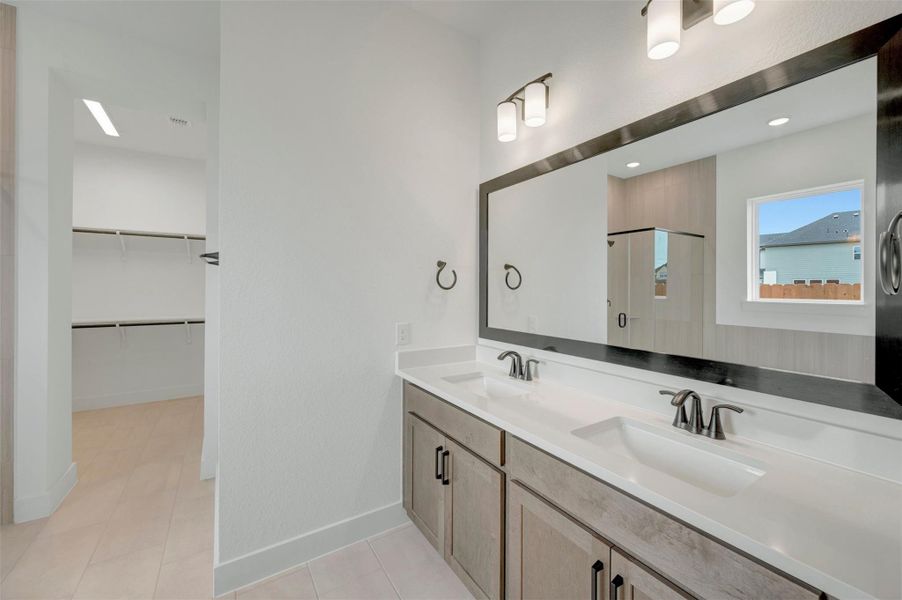 Furnished interior view inside a new home in Elyson - Grove Row Collection, Katy (Image 9).