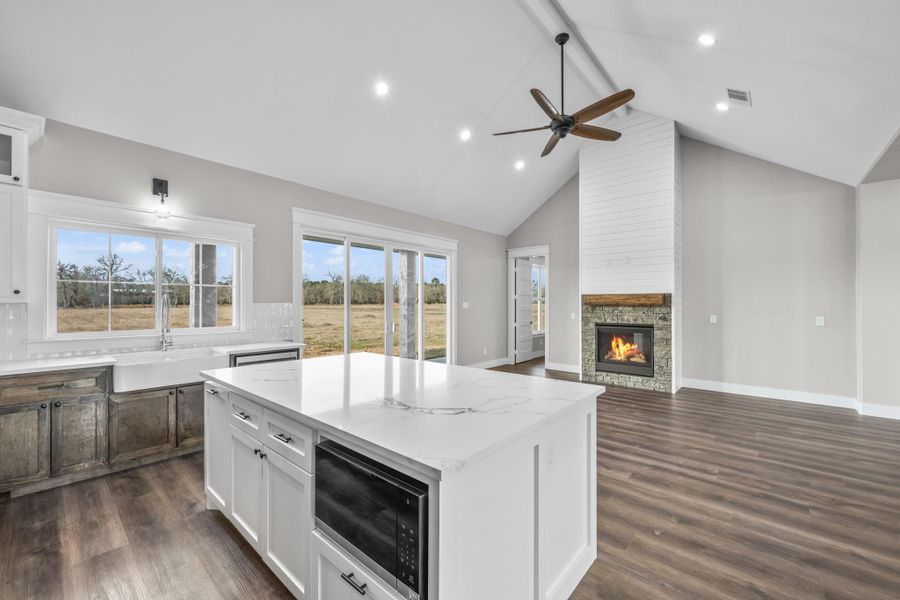 Furnished interior view inside a new home in , New Waverly (Image 17). Furnished interior view inside a new home in , New Waverly (Image 17).