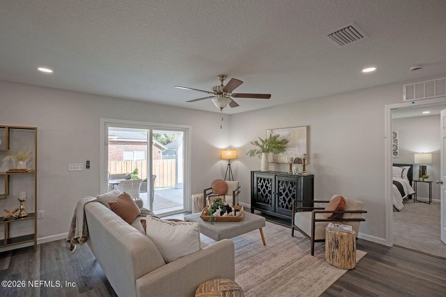 Furnished interior view inside a new home in , Jacksonville (Image 16). Furnished interior view inside a new home in , Jacksonville (Image 16).