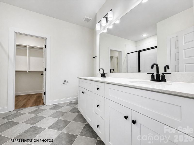 Furnished interior view inside a new home in , Charlotte (Image 8).