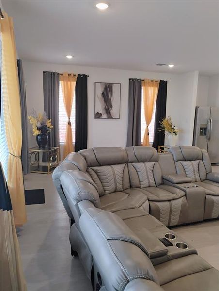 Furnished interior view inside a new home in Cypress Creek: Classic Collection, Princeton (Image 8). Furnished interior view inside a new home in Cypress Creek: Classic Collection, Princeton (Image 8).