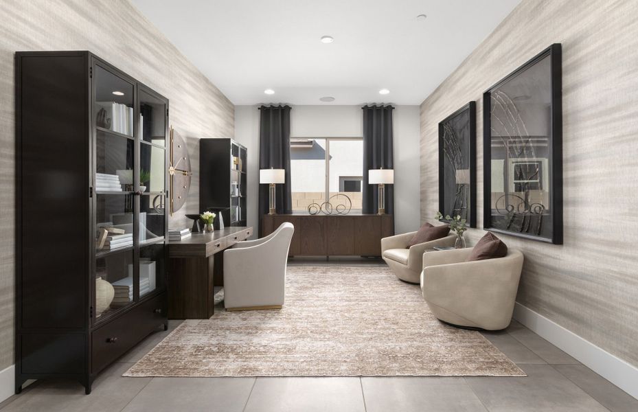 Representative furnished interior of a home built from the Parklane II by Pulte Homes in Saguaro Reserve - Majesty, Marana (Image 7).