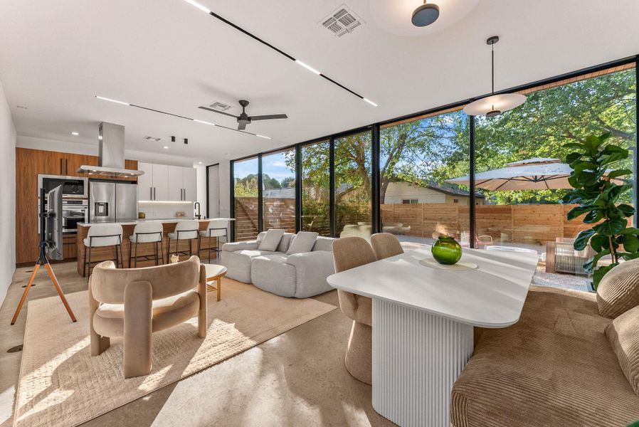 Furnished interior view inside a new home in , Austin (Image 16). Furnished interior view inside a new home in , Austin (Image 16).