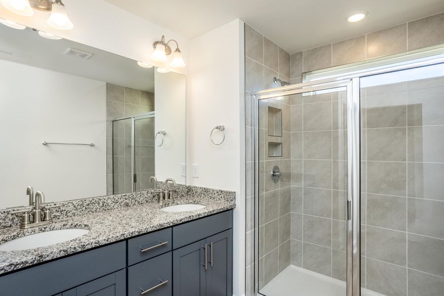 Furnished interior view inside a new home in 1158 Place Townhomes, Wilson (Image 12).