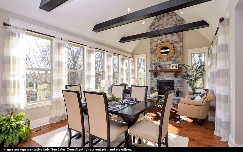 Representative furnished interior of a home built from the Dresden by CastleRock Communities in Belvoir, Fairview (Image 16).