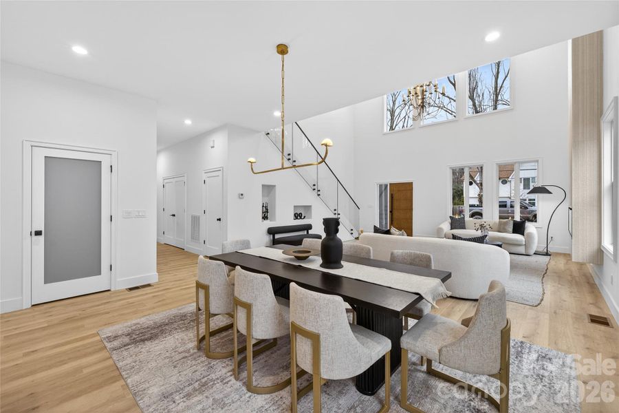 Furnished interior view inside a new home in , Charlotte (Image 31).