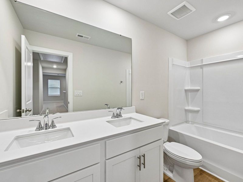 Furnished interior view inside a new home in Harper Landing, Stanley (Image 8). Furnished interior view inside a new home in Harper Landing, Stanley (Image 8).