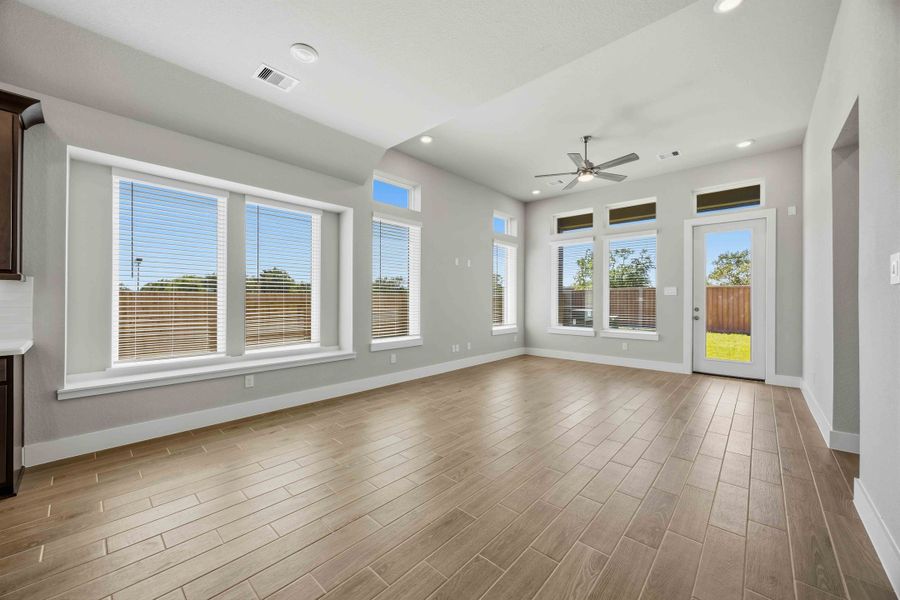 Spacious, unfurnished interior of a new home in Ellwood, Iowa Colony (Image 21). Spacious, unfurnished interior of a new home in Ellwood, Iowa Colony (Image 21).