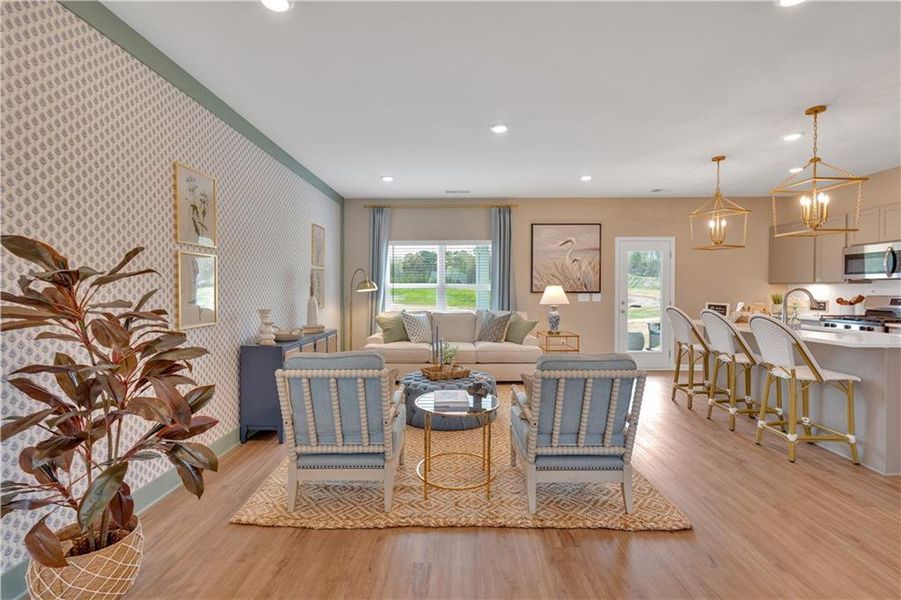 Furnished interior view inside a new home in , Rockmart (Image 9).