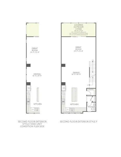 2D floor plan layout of this home in Ascend, Charlotte, NC (Image 4).
