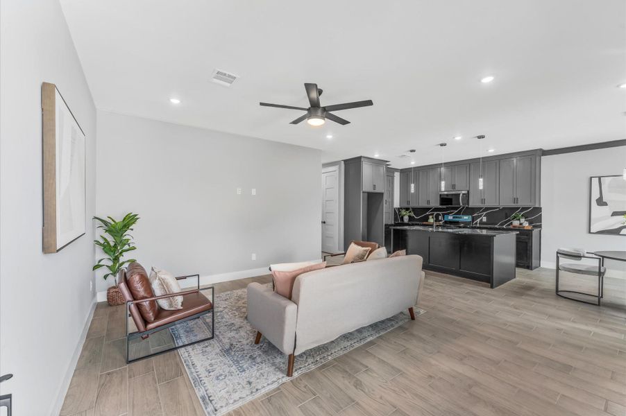 Furnished interior view inside a new home in , Houston (Image 17).