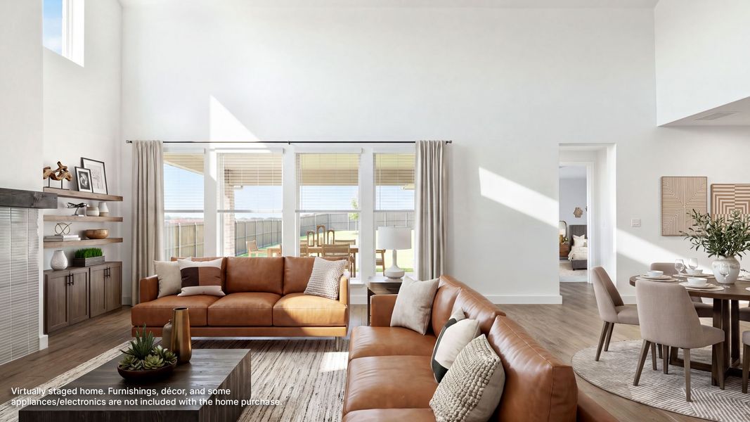 Furnished interior view inside a new home in Landmark, Denton (Image 7).