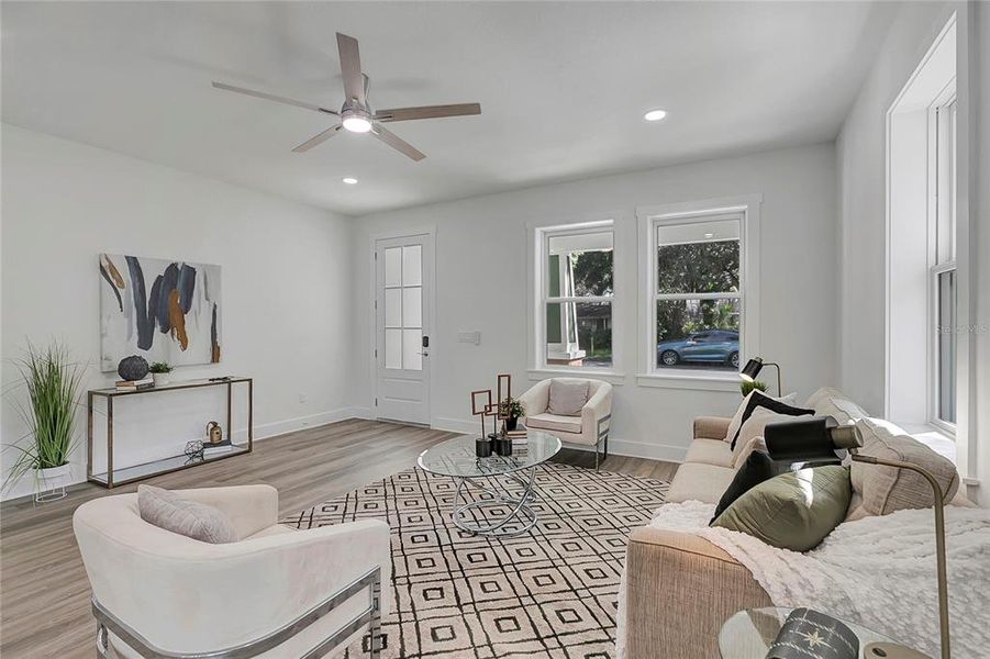 Furnished interior view inside a new home in , Tampa (Image 25). Furnished interior view inside a new home in , Tampa (Image 25).