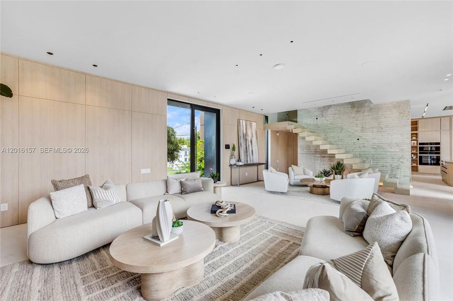 Furnished interior view inside a new home in , Miami Beach (Image 73).