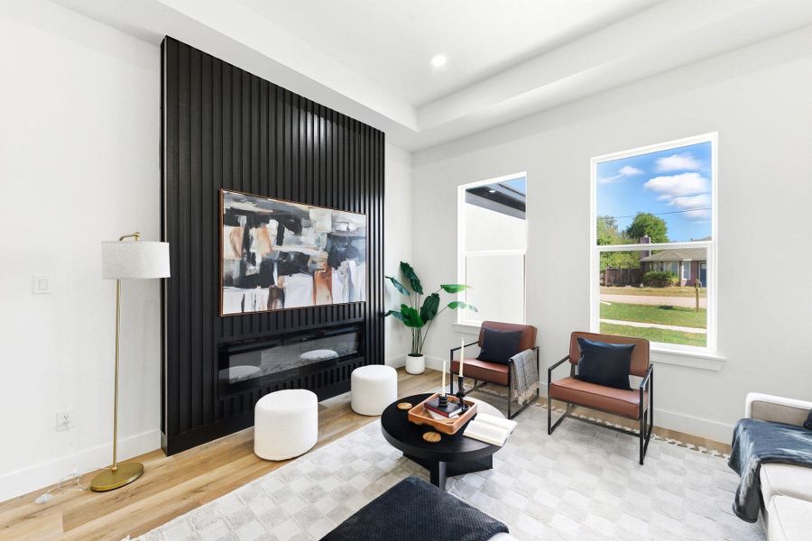 Furnished interior view inside a new home in , Bastrop (Image 15). Furnished interior view inside a new home in , Bastrop (Image 15).