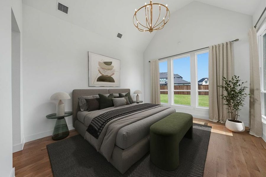 Furnished interior view inside a new home in Light Farms Graham/Reagan, Celina (Image 29).