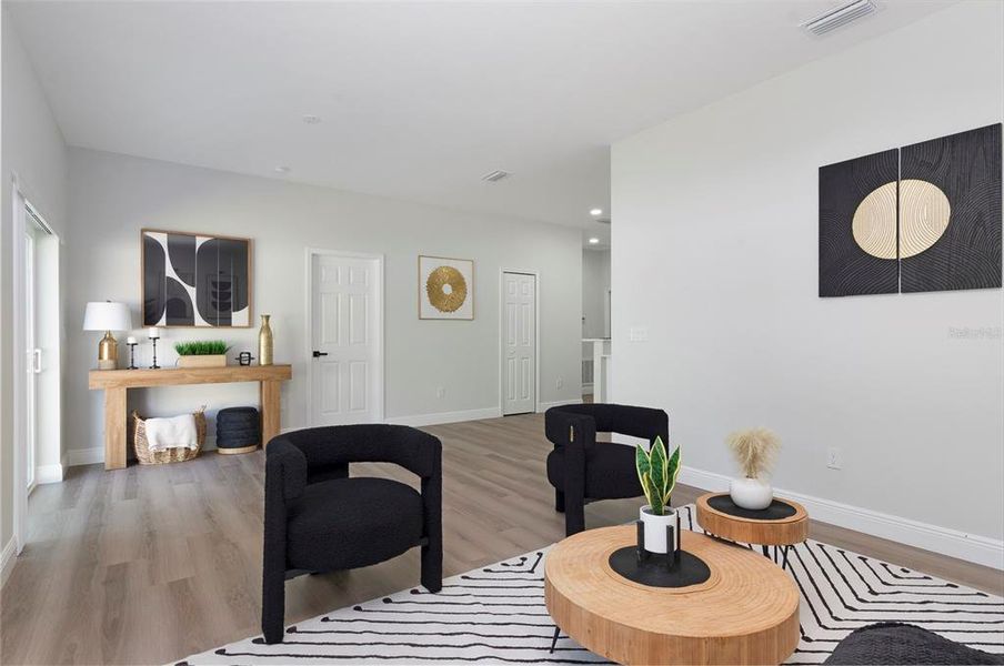 Furnished interior view inside a new home in , St. Petersburg (Image 13).