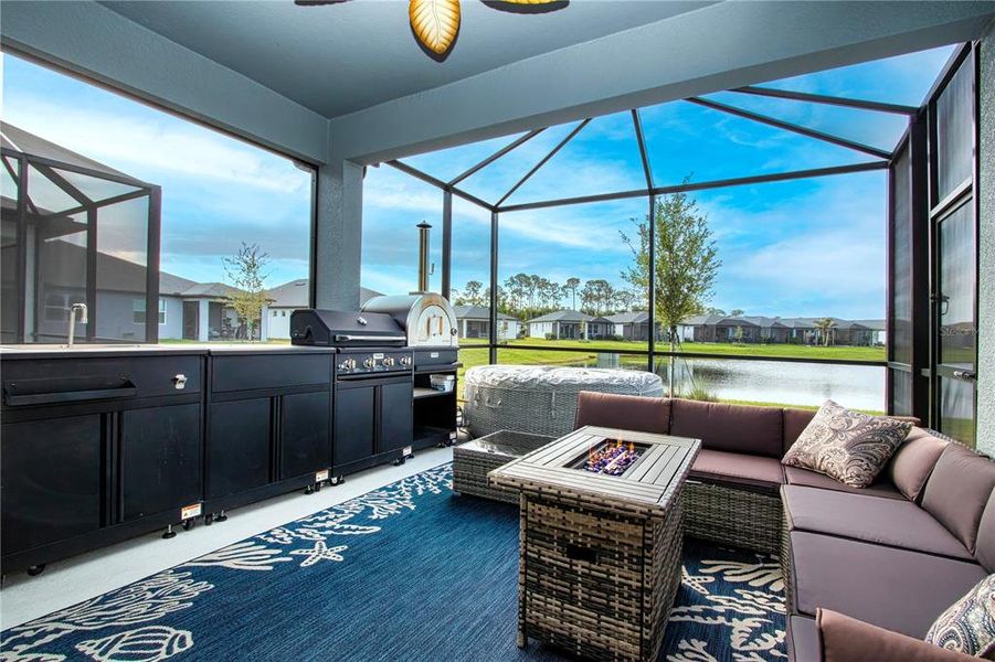 Exterior details and patio area of a home in Del Webb BayView, Parrish (Image 22).