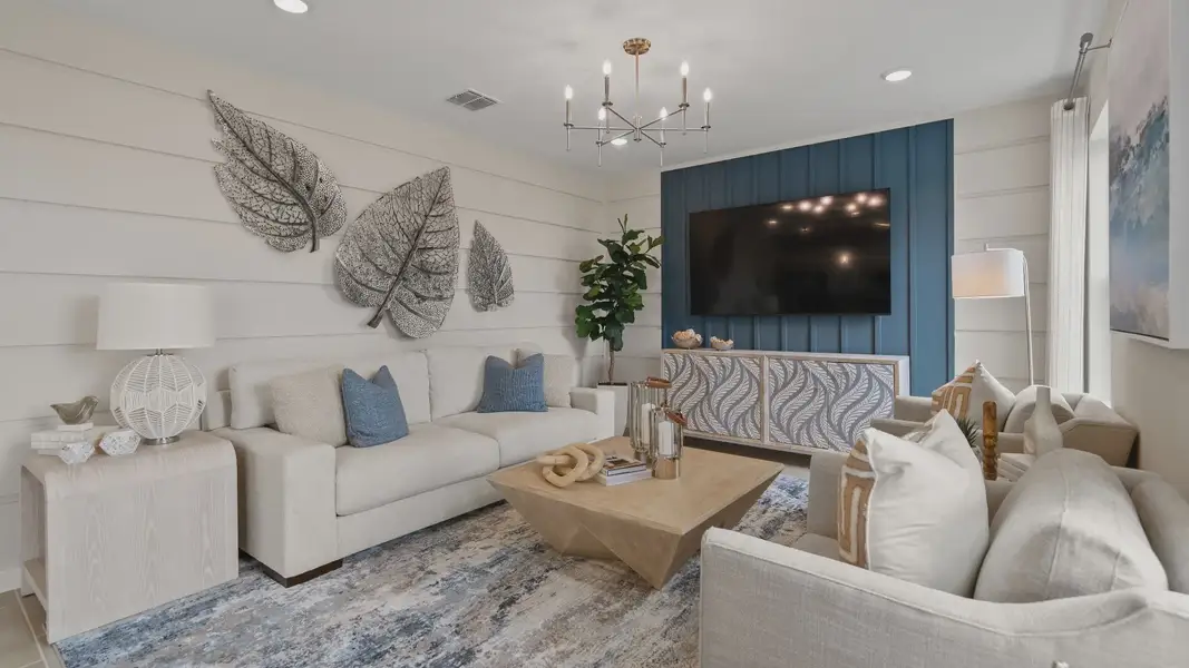 Furnished interior view inside a new home in Haven at Diamond Springs, Jacksonville (Image 23).