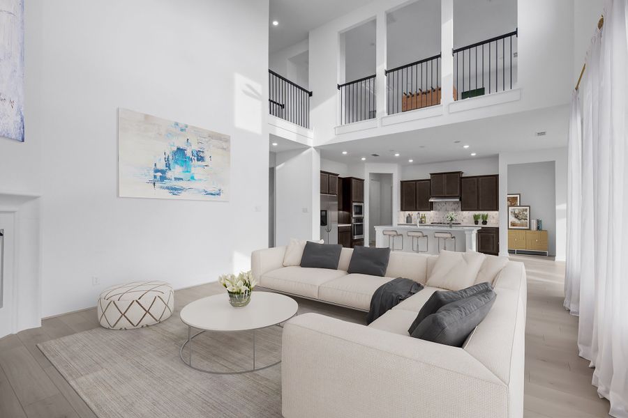 Furnished interior view inside a new home in Avalon at Friendswood 70s, Friendswood (Image 5).