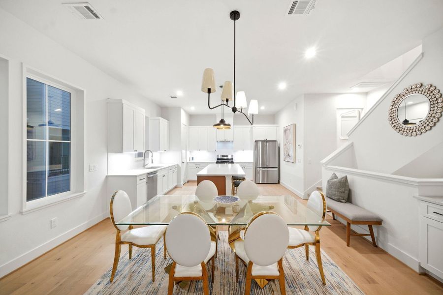 Furnished interior view inside a new home in , Houston (Image 37).