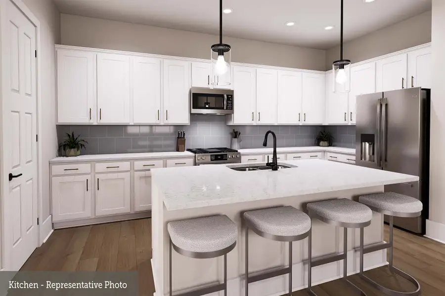 Representative furnished interior of a home built from the The Flora by David Weekley Homes in Brookewater 45' Homesites, Rosenberg (Image 4).