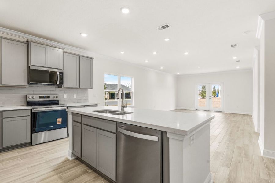 Furnished interior view inside a new home in Natureview, Freeport (Image 6).