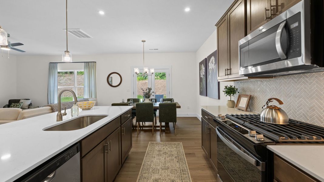 Furnished interior view inside a new home in Lone Oaks Farm, Cleveland (Image 12).