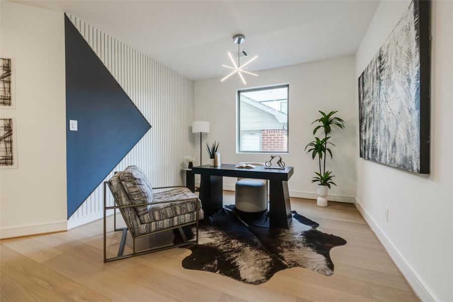 Furnished interior view inside a new home in , Houston (Image 16).