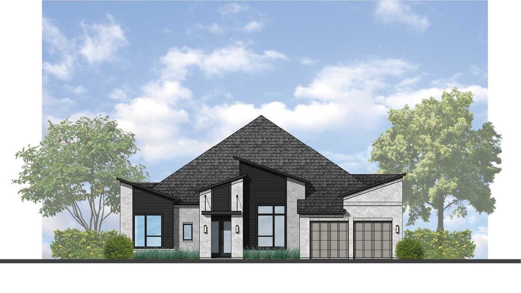 Representative rendering of the exterior for the 272 Plan by Highland Homes (Image 4).