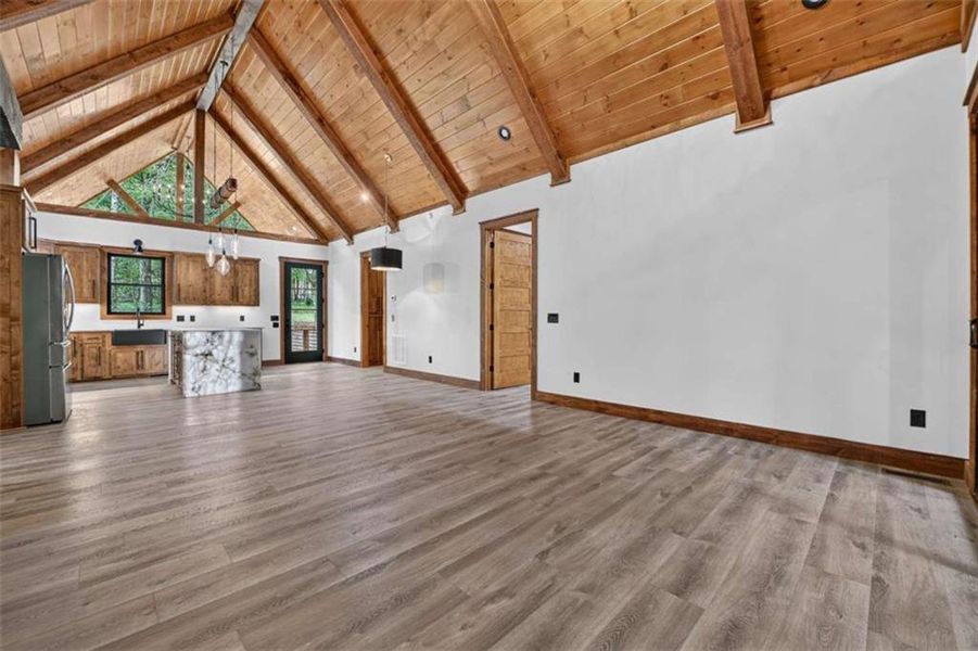 Spacious, unfurnished interior of a new home in , Ellijay (Image 27).