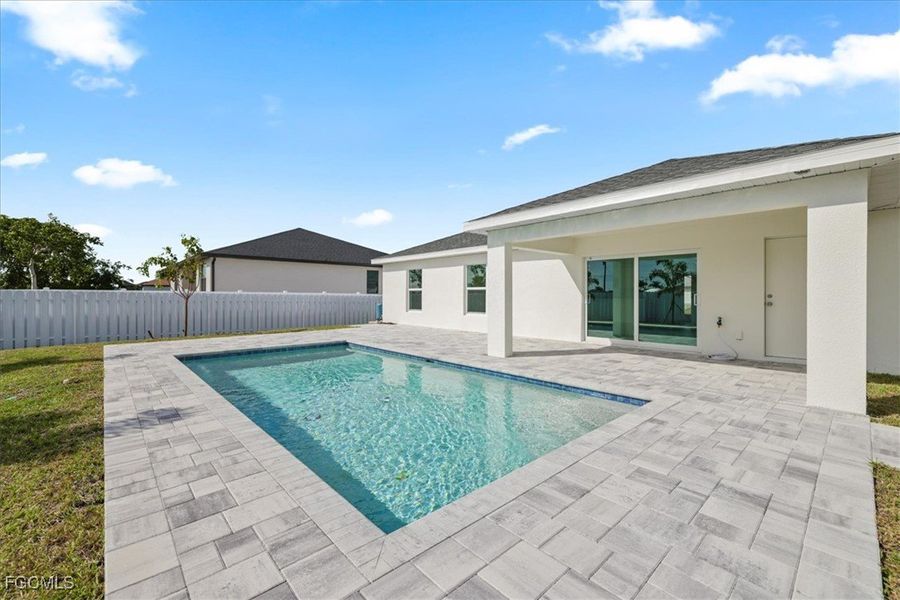 Exterior details and patio area of a home in Cape Coral, Cape Coral (Image 24).