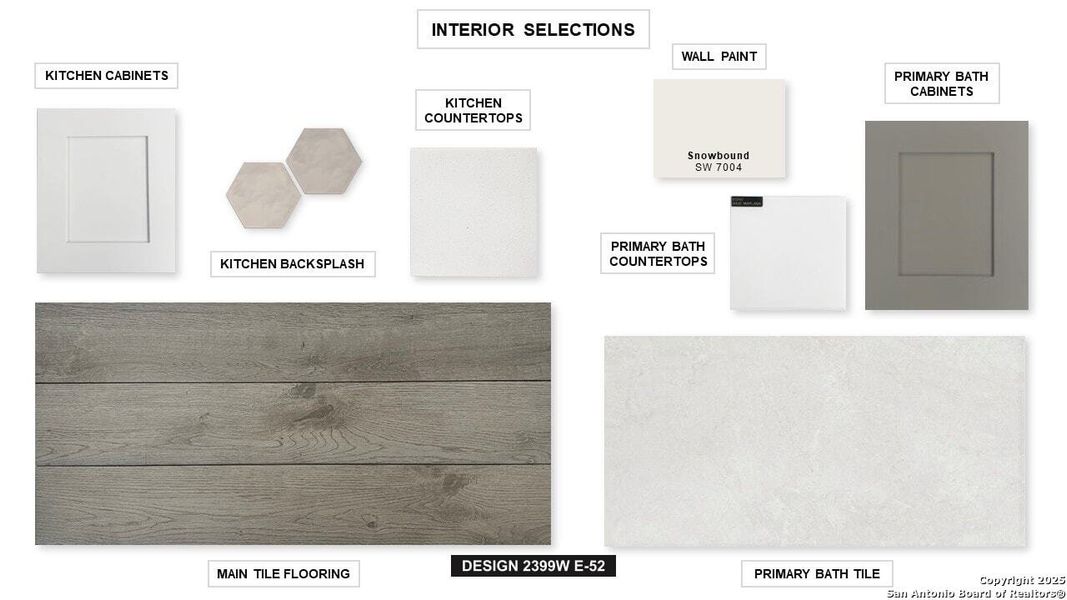 Sample of building materials used in homes in Veranda 40', San Antonio (Image 7).