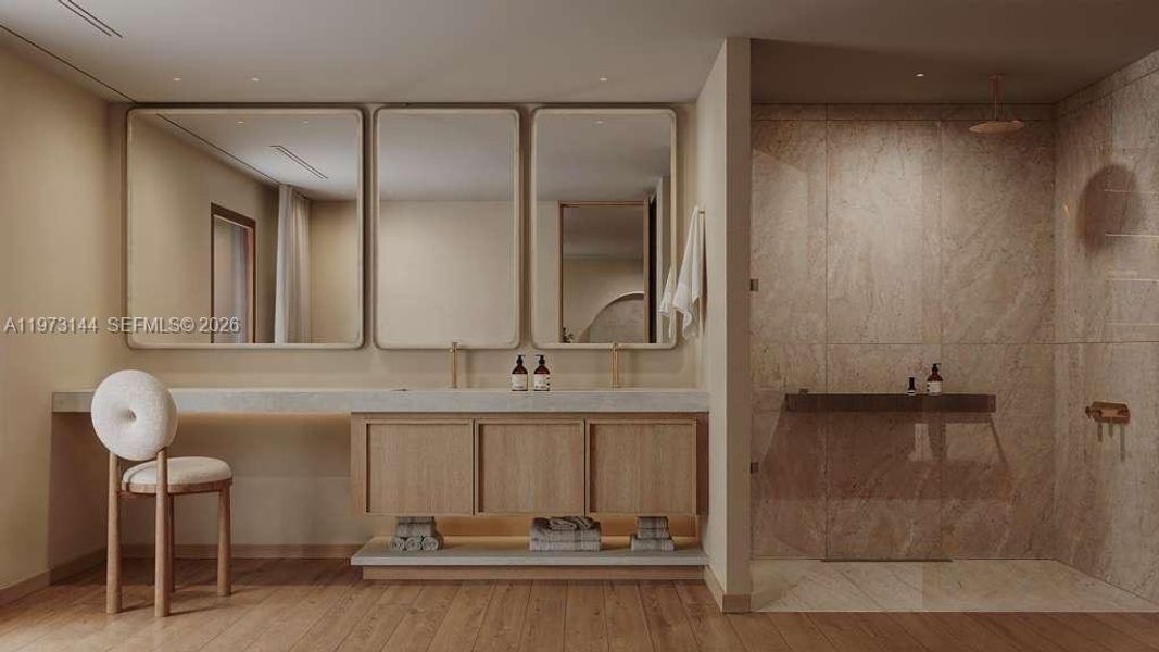 Furnished interior view inside a new home in , Miami (Image 4). Furnished interior view inside a new home in , Miami (Image 4).