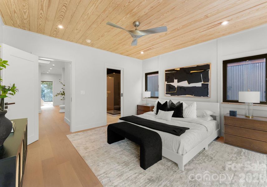 Furnished interior view inside a new home in , Charlotte (Image 16).