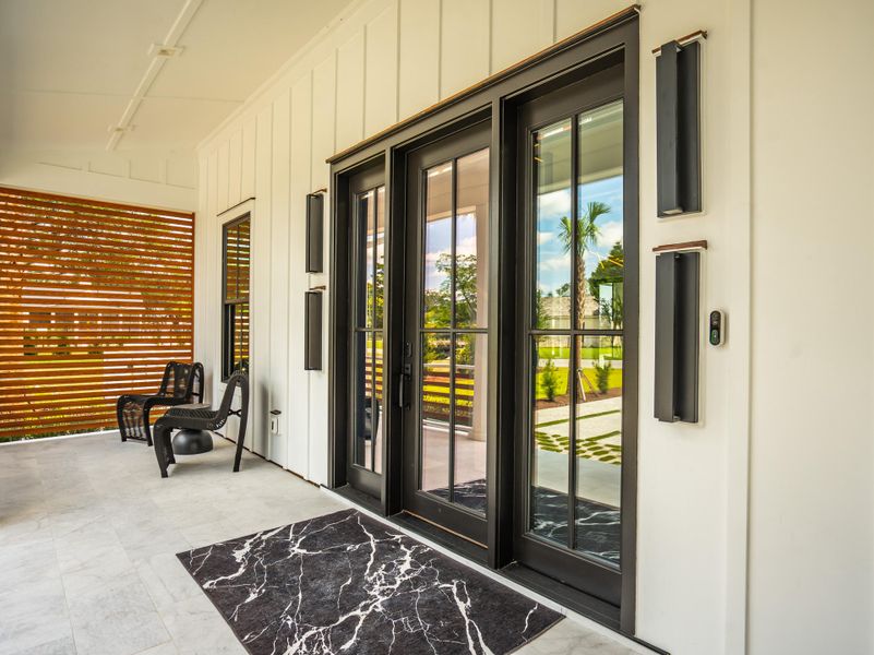 Exterior details and patio area of a home in , Charleston (Image 35). Exterior details and patio area of a home in , Charleston (Image 35).