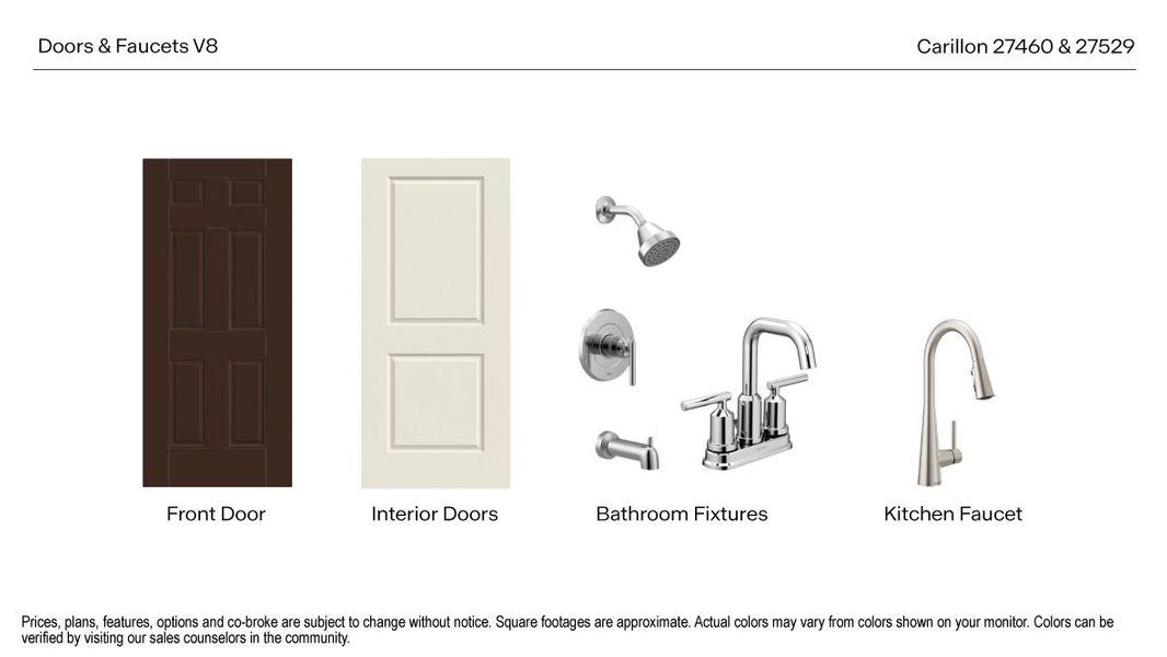 Sample of building materials used in homes in Carillon, Manor (Image 28).