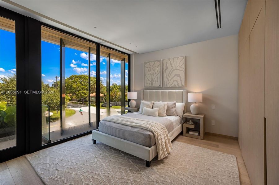 Furnished interior view inside a new home in , Miami Beach (Image 32).