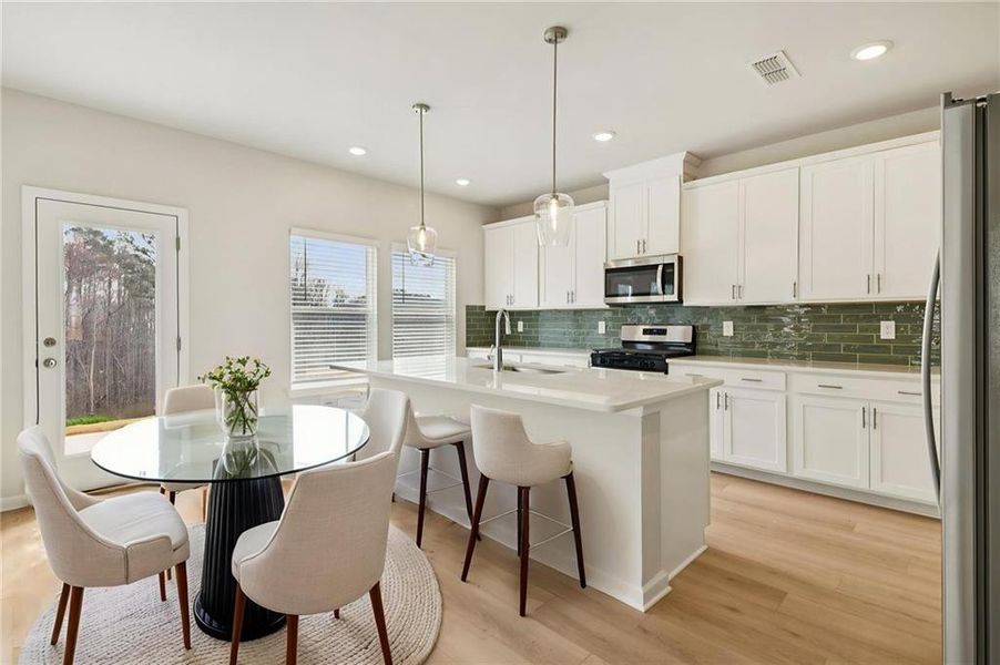 Furnished interior view inside a new home in Creekside at Oxford Park, Fairburn (Image 12). Furnished interior view inside a new home in Creekside at Oxford Park, Fairburn (Image 12).