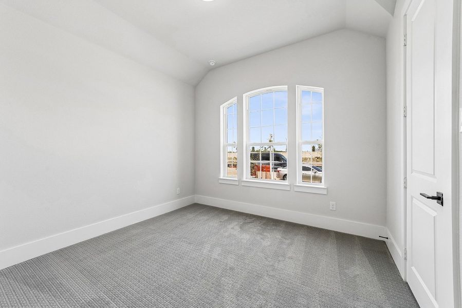 Representative unfurnished interior of a home built from the Kindrick by Landon Homes in Fields - East Village, Frisco (Image 31). Representative unfurnished interior of a home built from the Kindrick by Landon Homes in Fields - East Village, Frisco (Image 31).