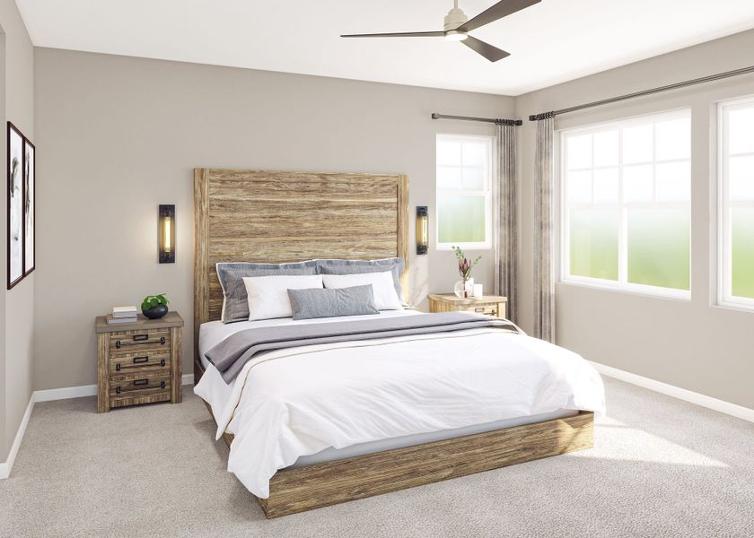 Representative furnished interior of a home built from the 3508 by Tri Pointe Homes in The Aurora Highlands, Aurora (Image 18).